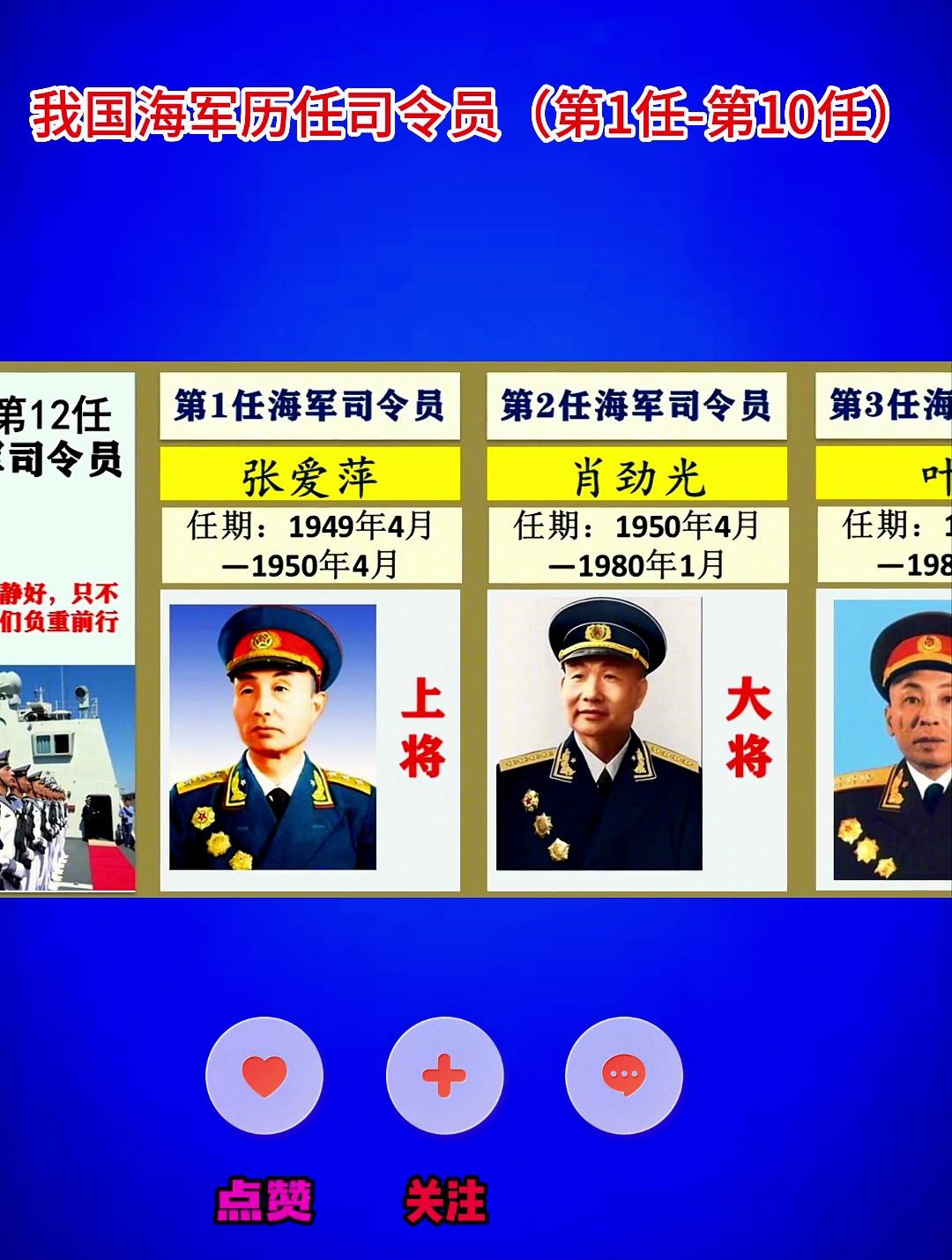 北海舰队历任司令图片