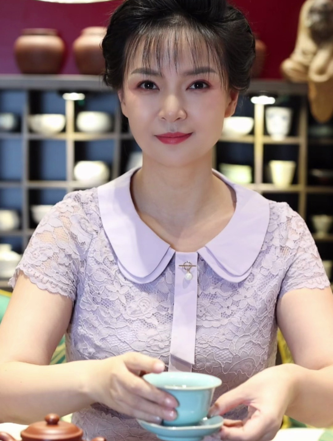 主持人陈琨 茶艺首秀