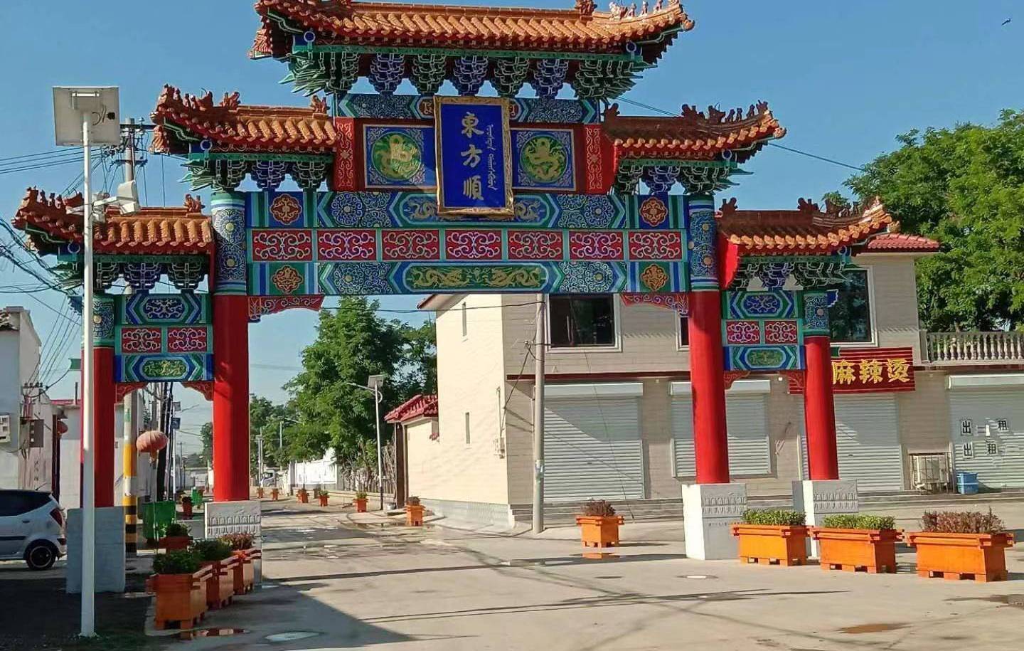 淮北水泥仿古牌楼安装厂家