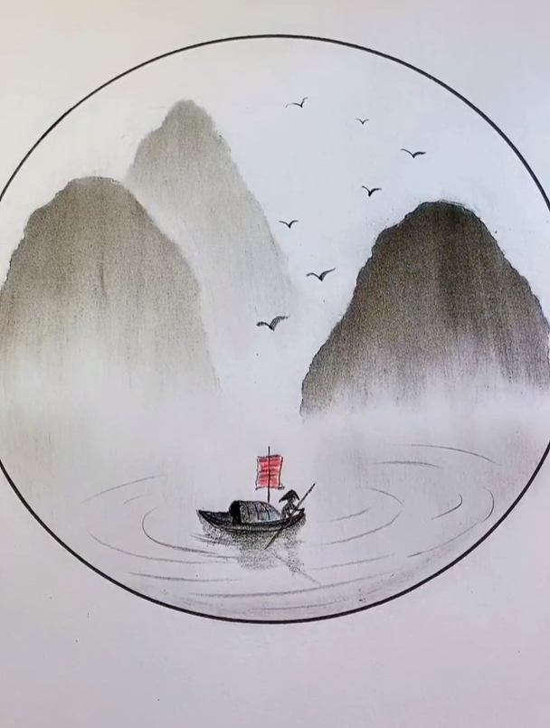 简单有意境的撕纸画来试一下吧 零基础学画画 一学就会系列