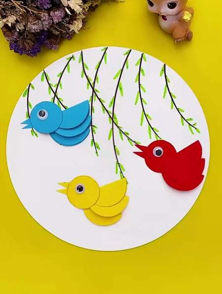 粘贴画:适合岁以上宝宝的春天-度小视