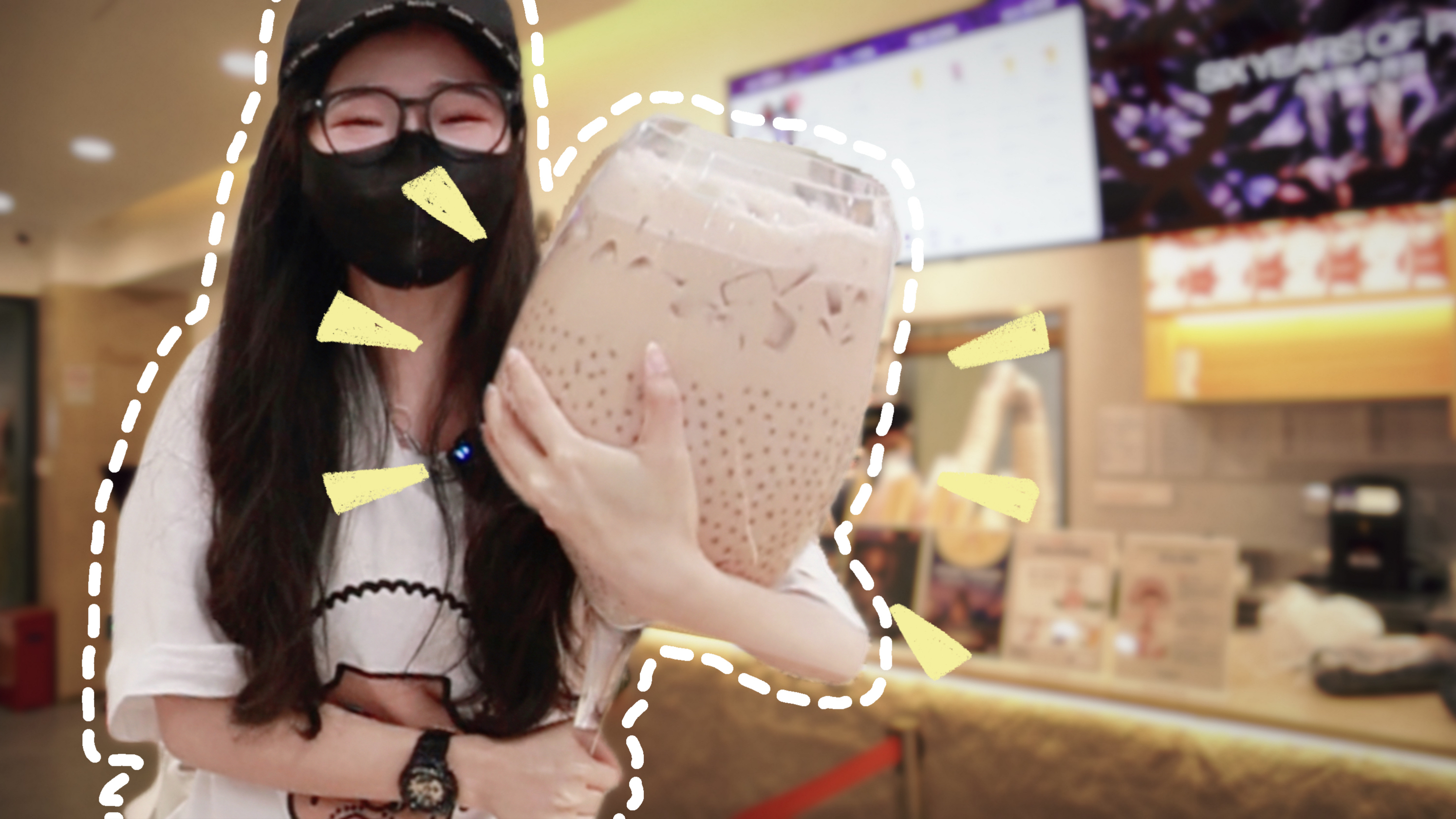 给佛山奶茶店的挑战！点一杯奶茶加100元白玉珍珠，店员会给做？