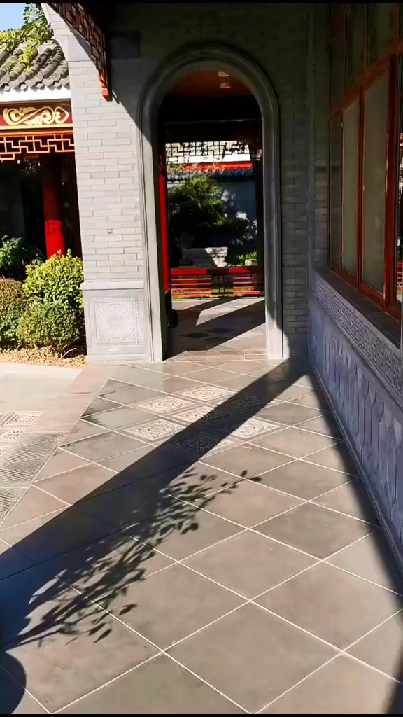 北方庭院铺什么地砖好看看这个四合院地砖铺装图眼前一亮