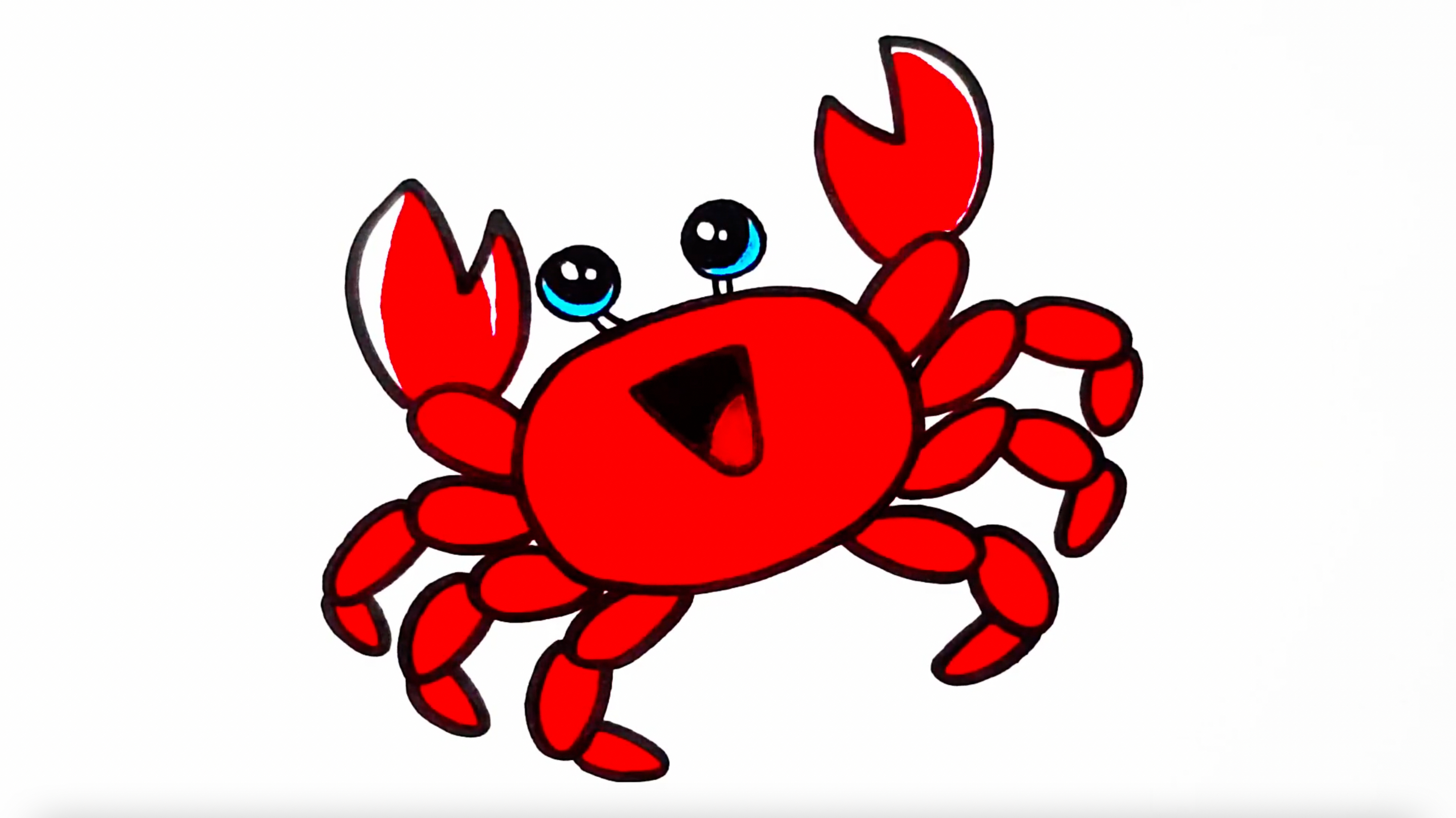 看漫画|学画可爱的小螃蟹