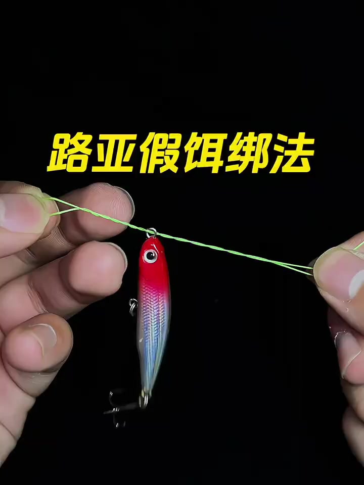 路亚假饵绑法,适合各种水域和鱼情,还能减少脱钩跑鱼风险