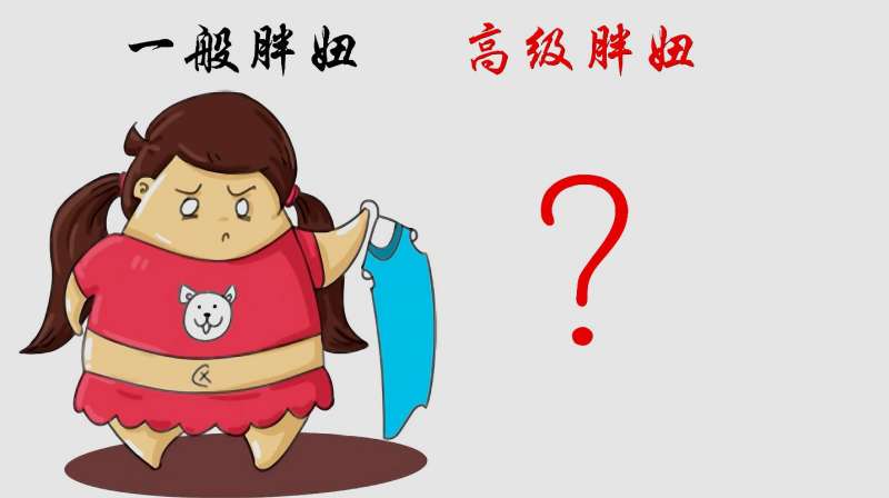一般胖妞VS高级胖妞，有什么不同？太形象了,动漫,动画短片,好看视频