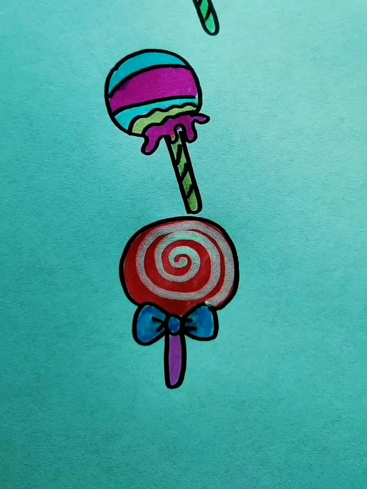 谁画的棒棒糖好看?