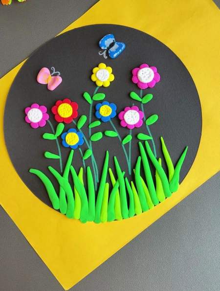 春天万物复苏,今天就来做个春天的花丛吧!粘土手工diy-度小视