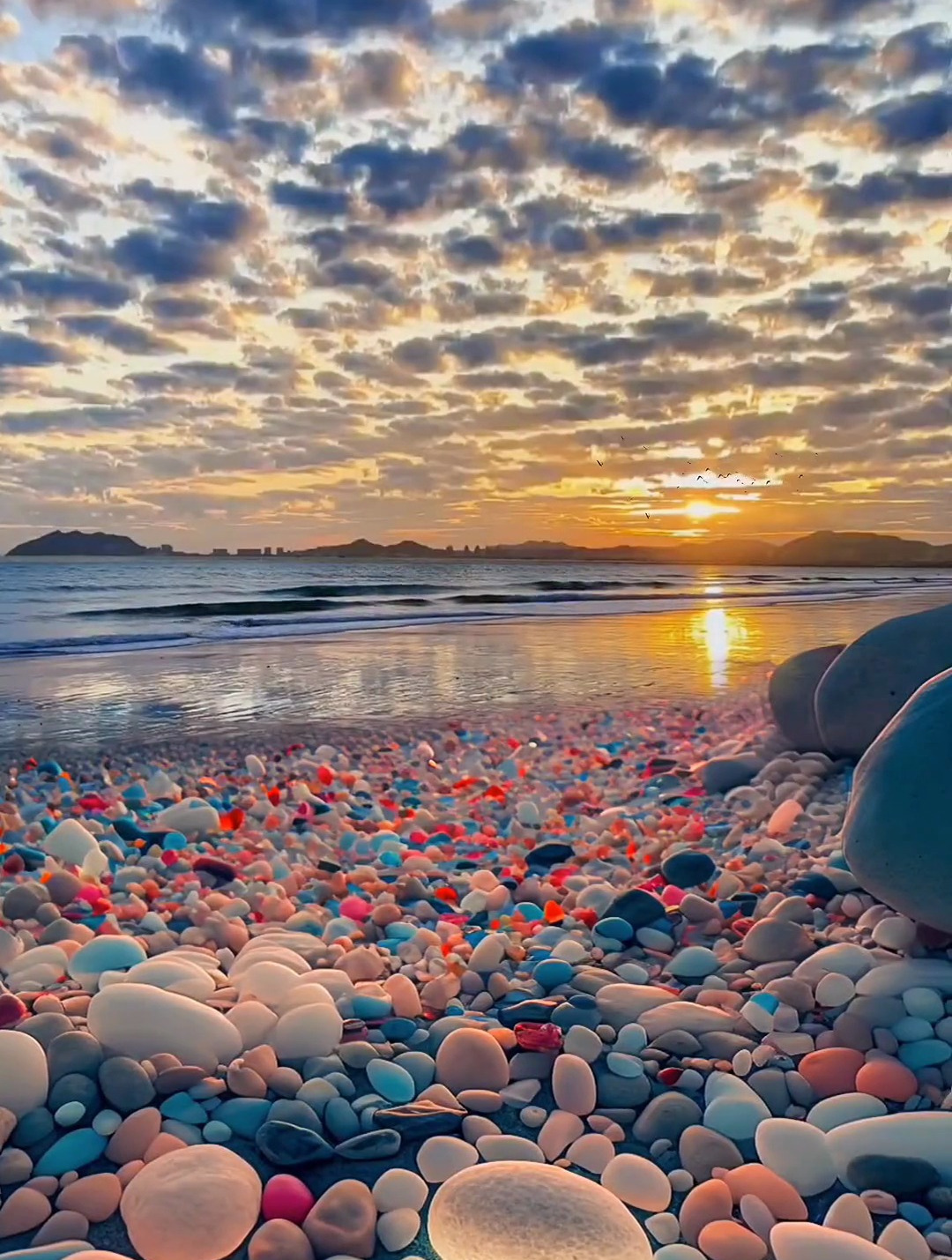 漂亮的玻璃海滩,当然要分享给最漂亮的女孩子看啦