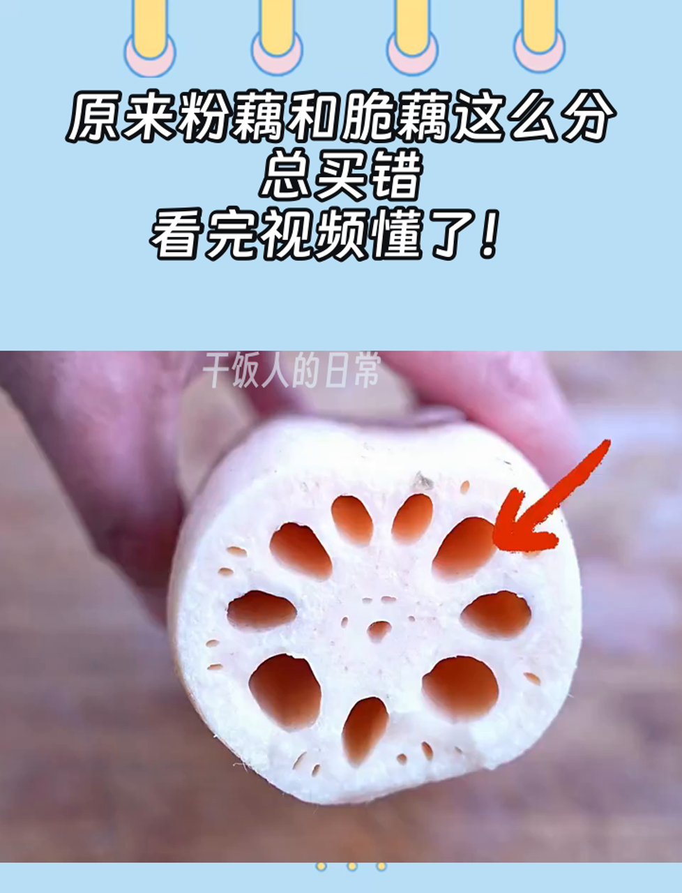 原来粉藕和脆藕这么分,总买错,看完视频懂了!
