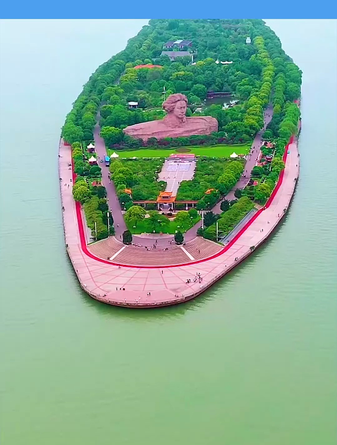 自然风景:长沙橘子洲永不沉没的航母,也