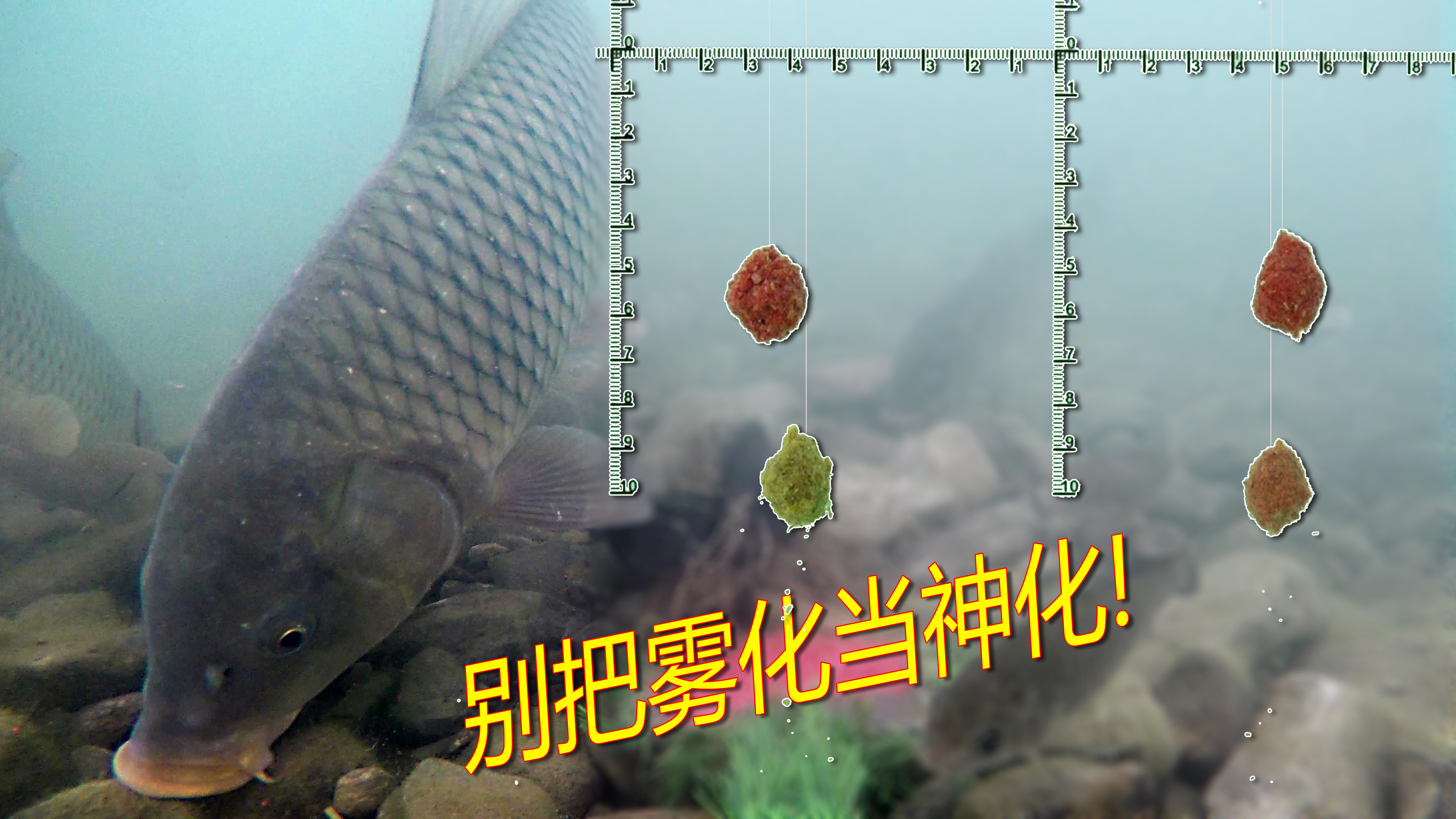 野钓鲤鱼,商品饵雾化万能?搞清楚野钓的本质再发言!