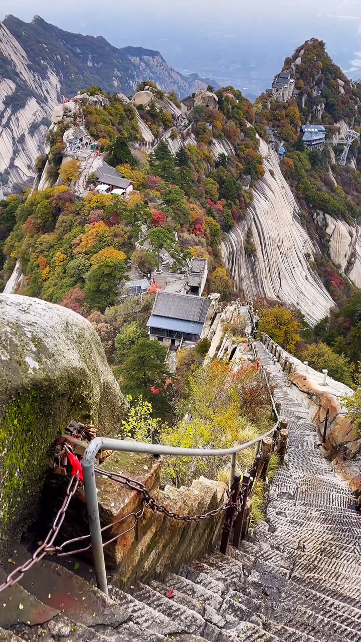 华山险道图片