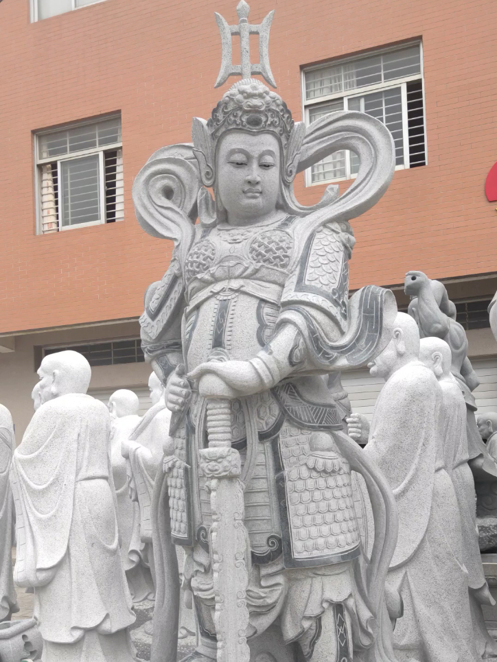 石雕韦陀菩萨图片 寺庙韦陀神像