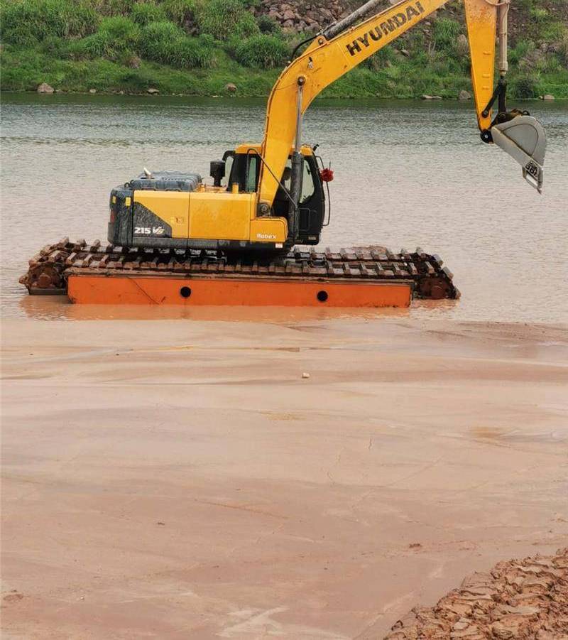 沼泽挖掘水上挖机出租