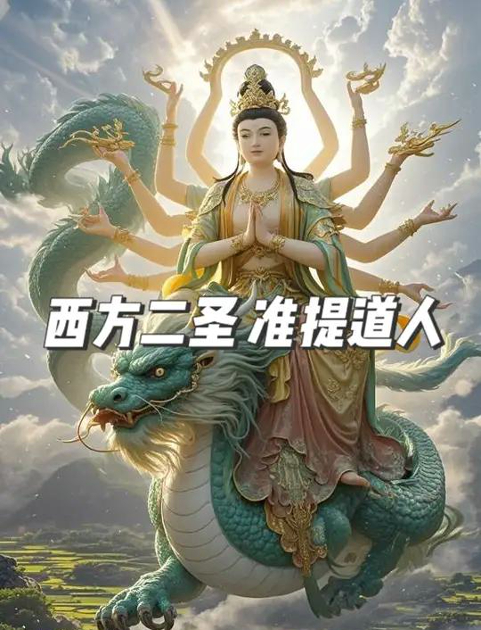 西方二圣准提道人,神话界的传奇人物