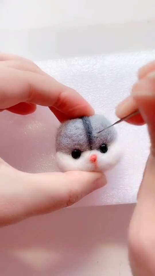 手工羊毛毡仓鼠