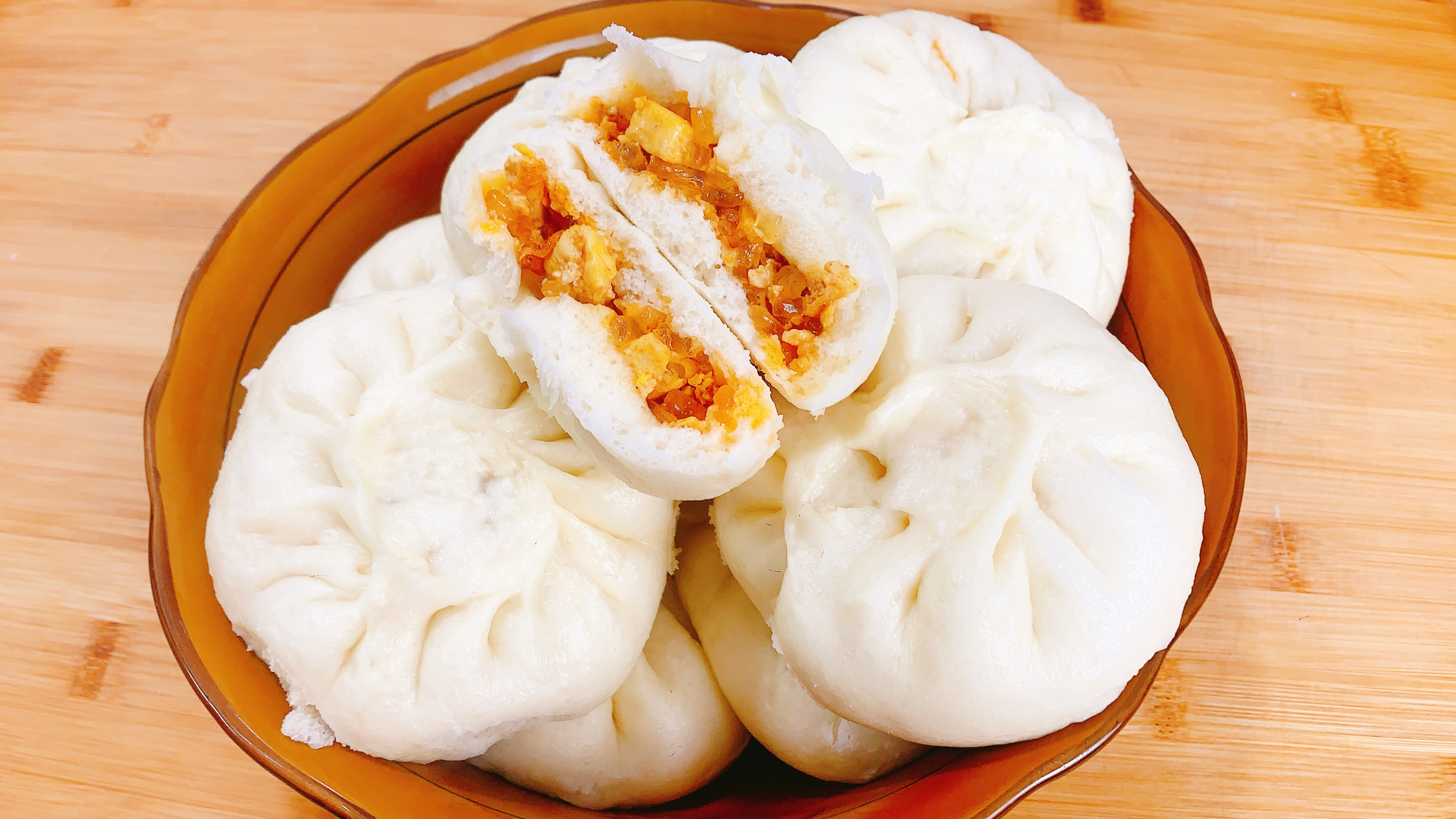 豆腐馅大包子,咸香美味,没有肉也能吃5个,真是香