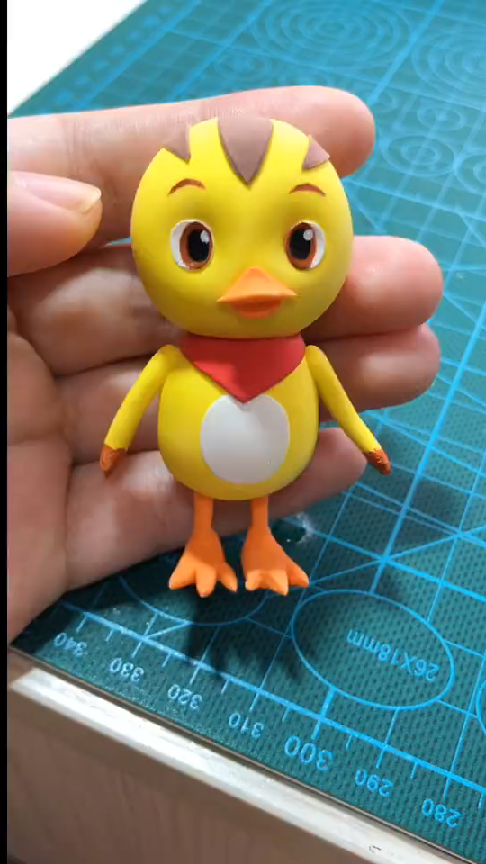 萌鸡小队超轻粘土,超简单,做给孩子玩吧-度小视