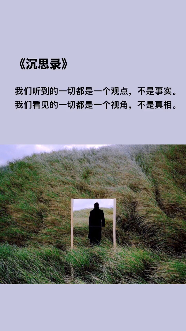 我们听到的一切都是一个观点,不是事实-度小视