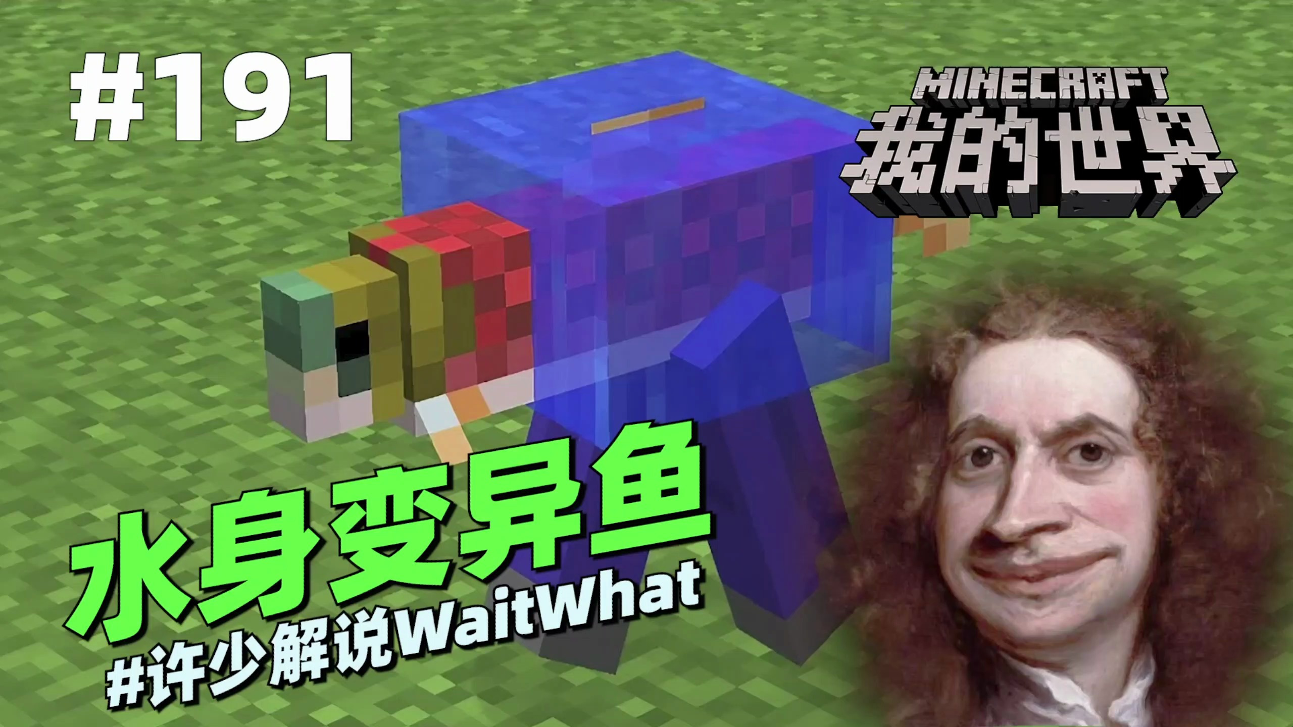 我的世界脑洞《水身变异鱼》:这下可糟了钓上来的鱼都变异了!