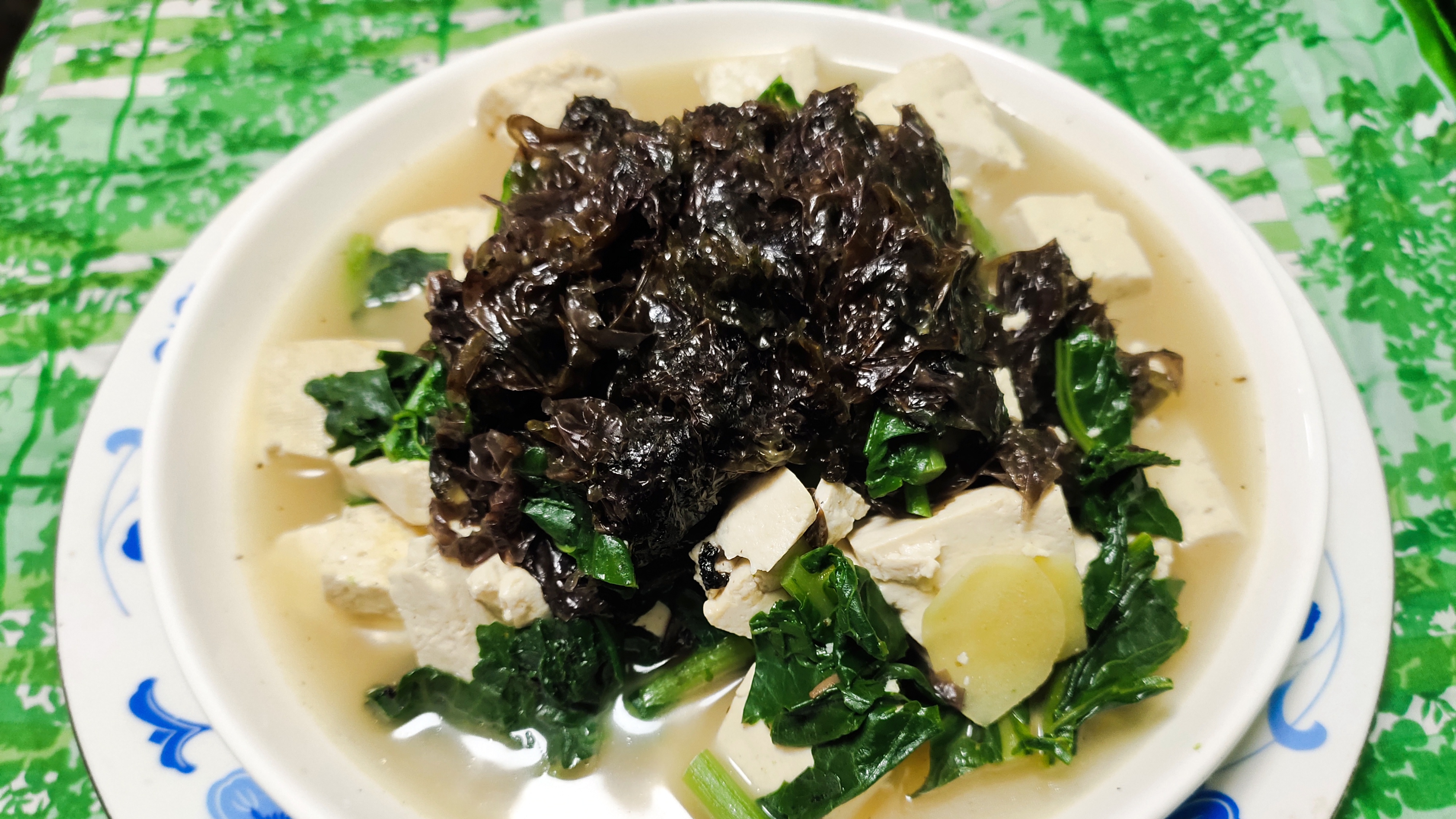 关德财老师教做素菜 紫菜烧豆腐