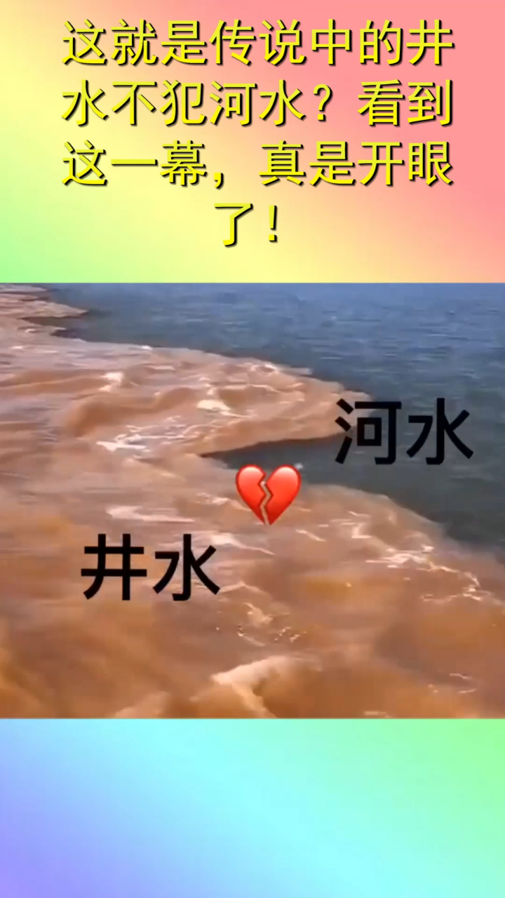 这就是传说中的井水不犯河水?看到这一幕,真是开眼了!