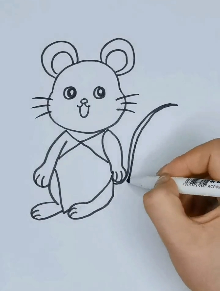 十二生肖之子鼠儿童简笔画教程-度小视