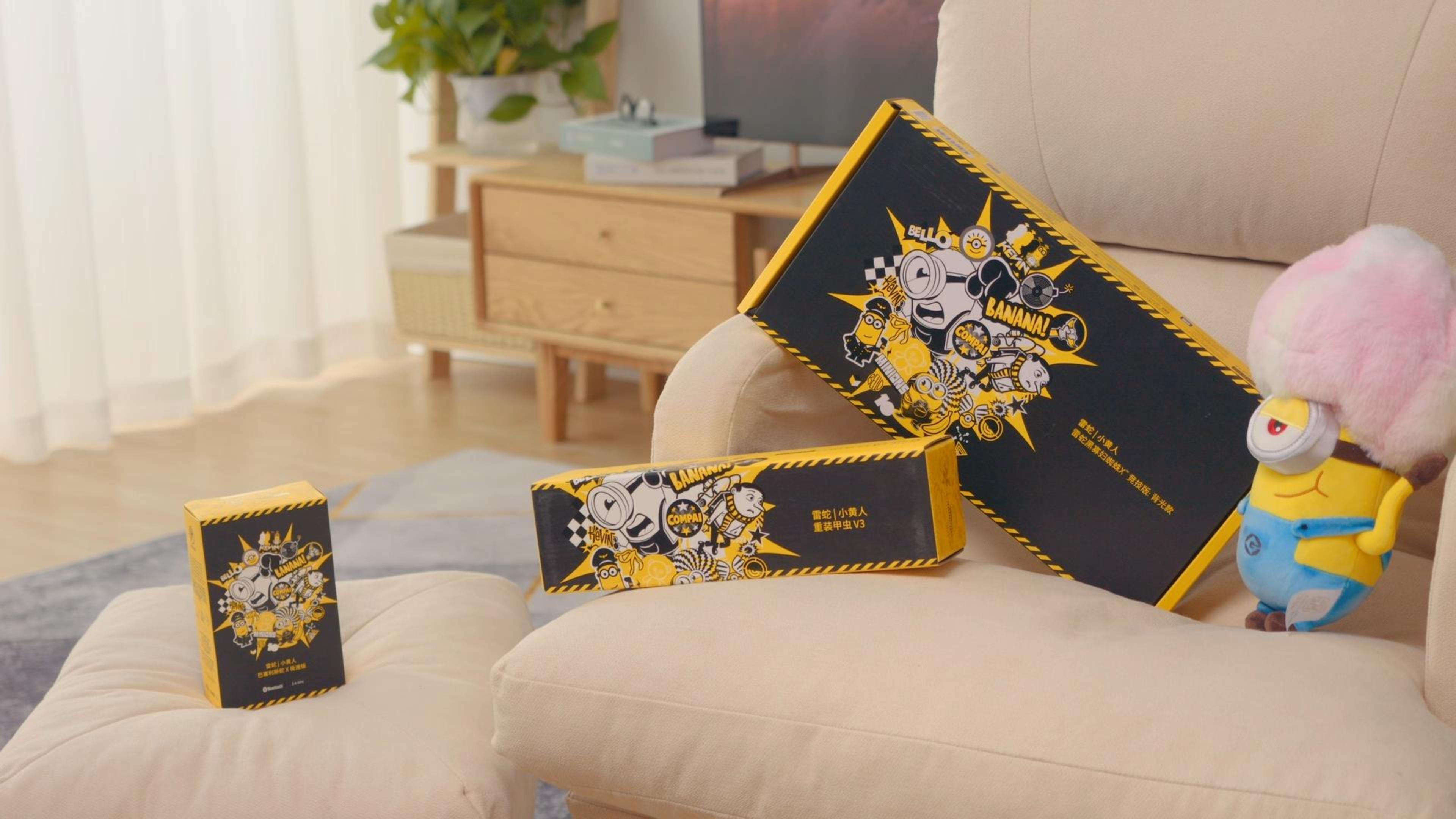 Banana!雷蛇小黄人鼠键套开箱