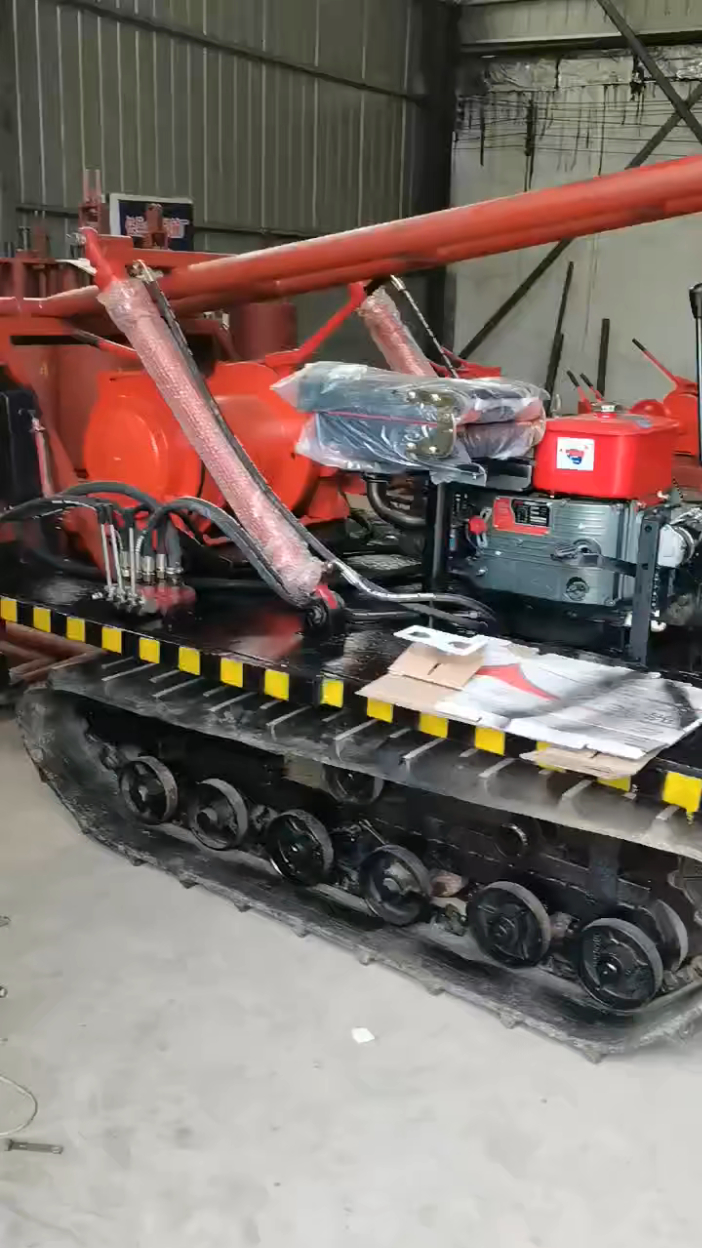 履带液压式50-80多型号定制款打桩机洛阳铲