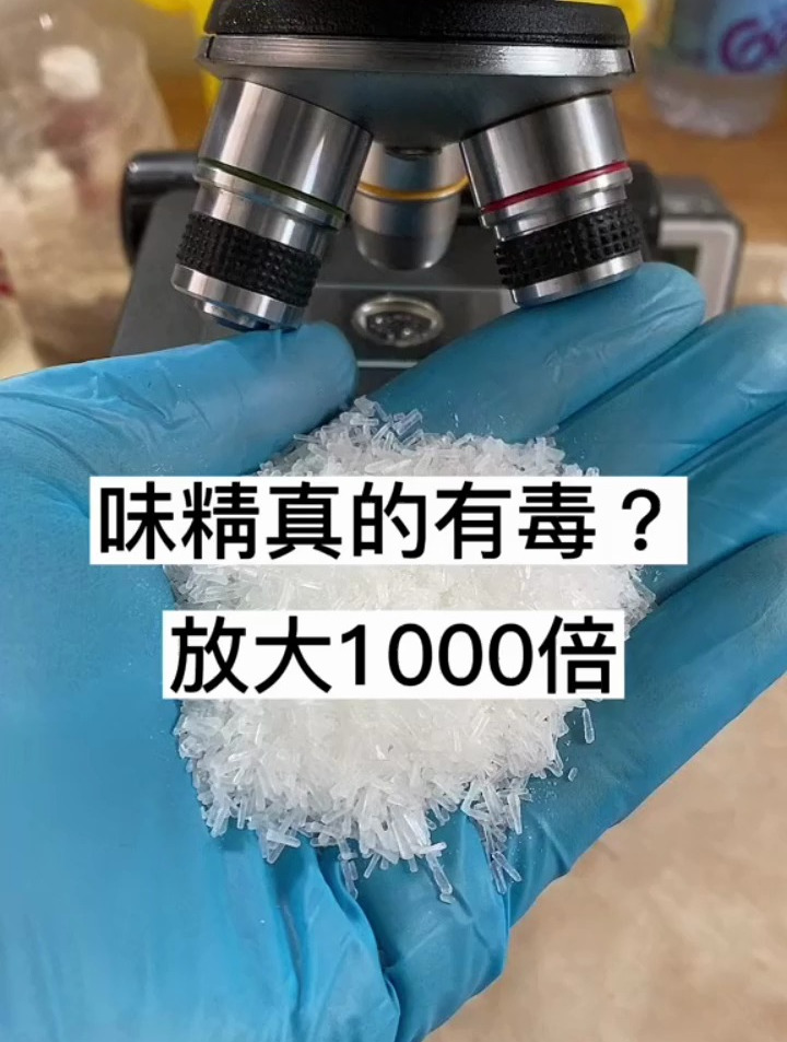 味精真的有毒吗,放大1000倍看看