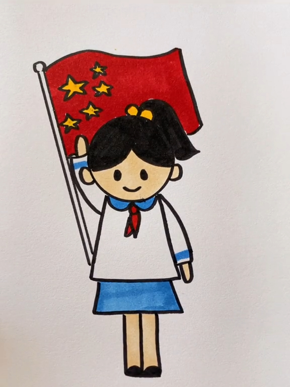 我爱我的祖国简笔画 简笔画