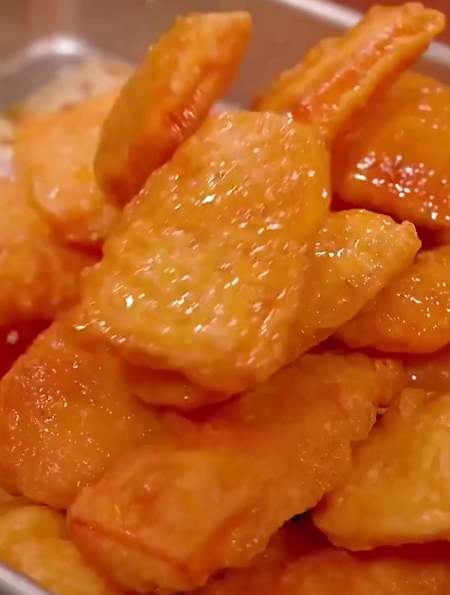 炸红薯片儿,外壳酥脆,红薯绵软又香甜-度小视