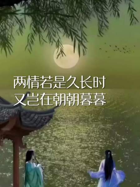 两情若是久长时又岂在朝朝暮暮