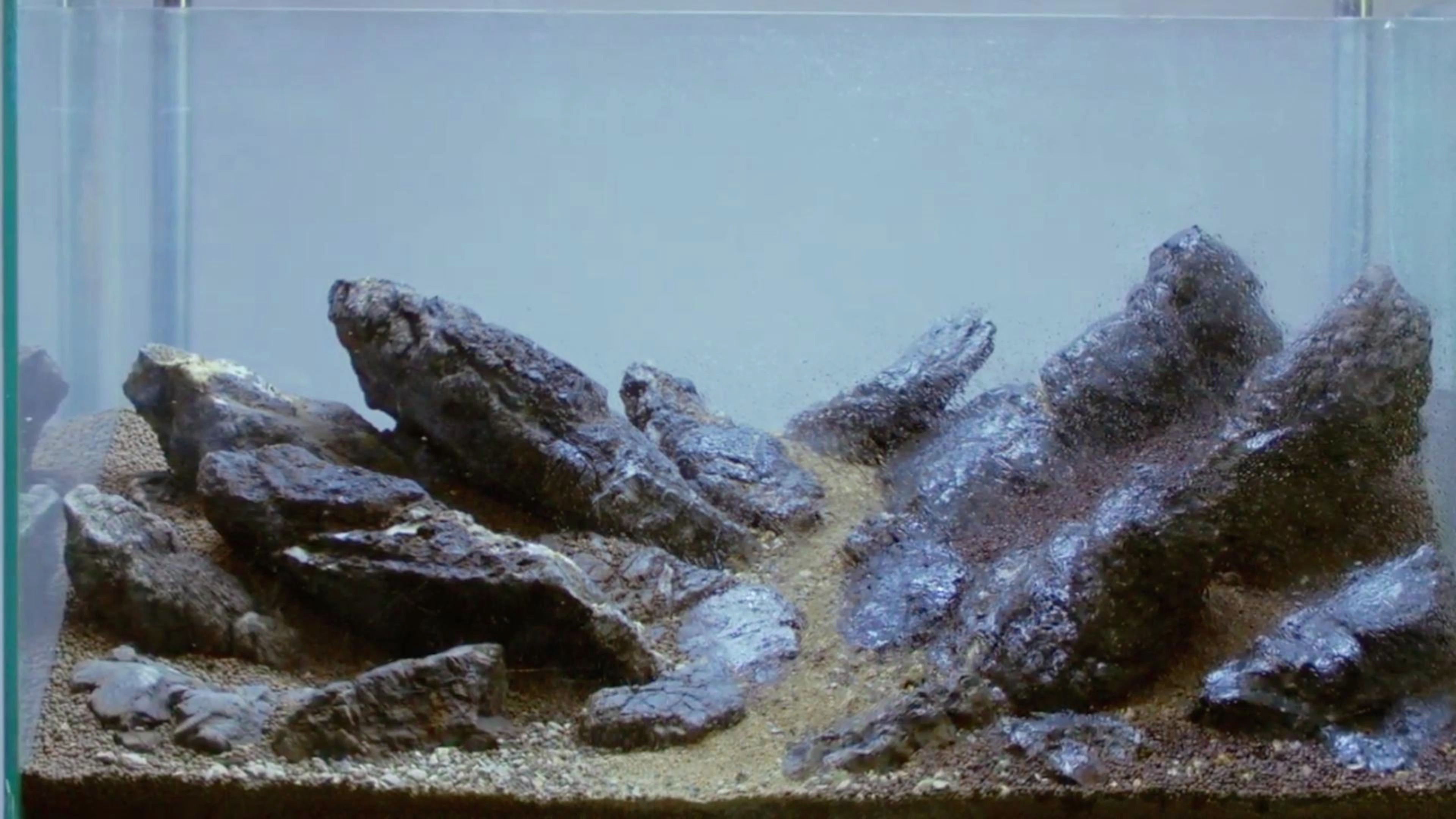 一款60cm“巴西风格”的水族造景:硬景设置