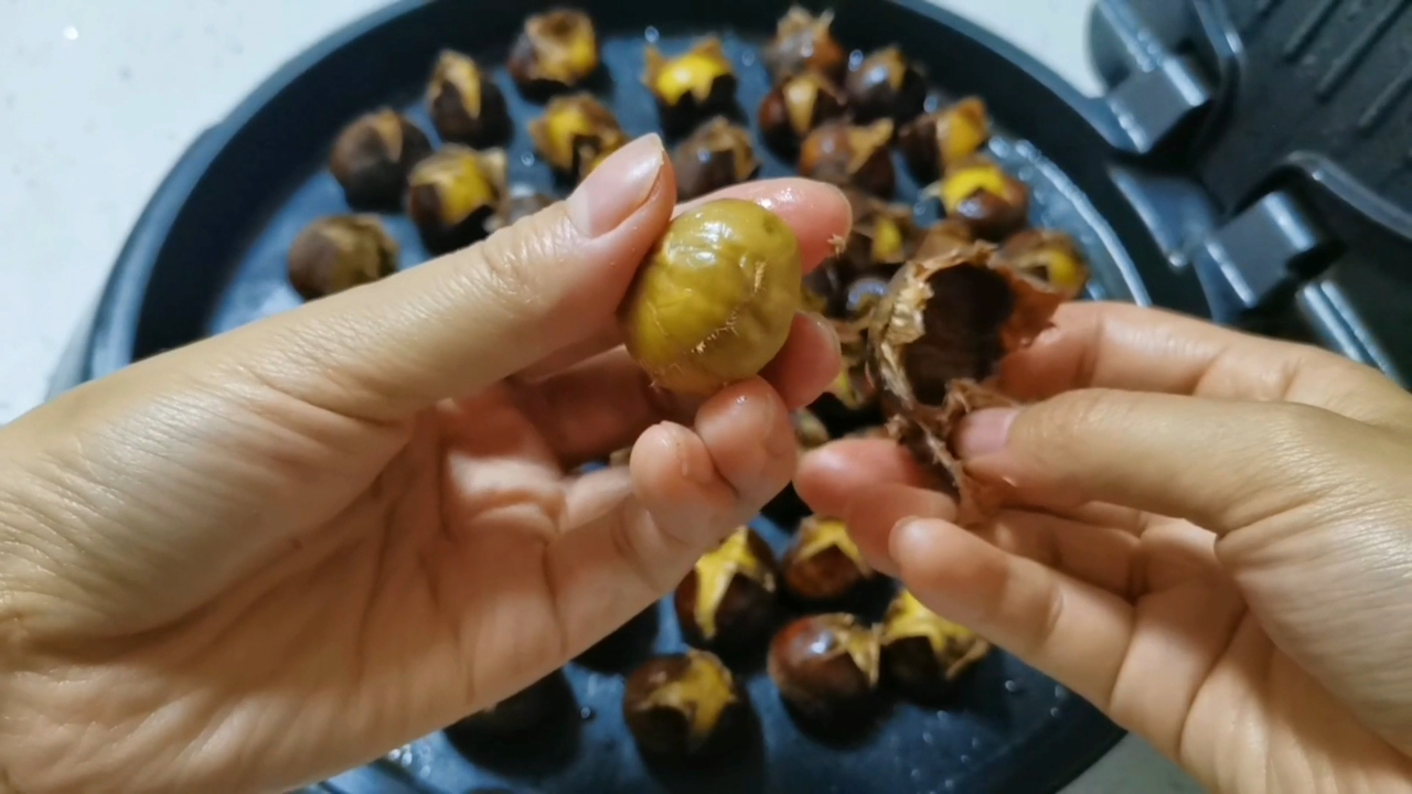 板栗快速去壳又好吃的做法,10分钟自动脱壳,香甜粉糯,太好吃了
