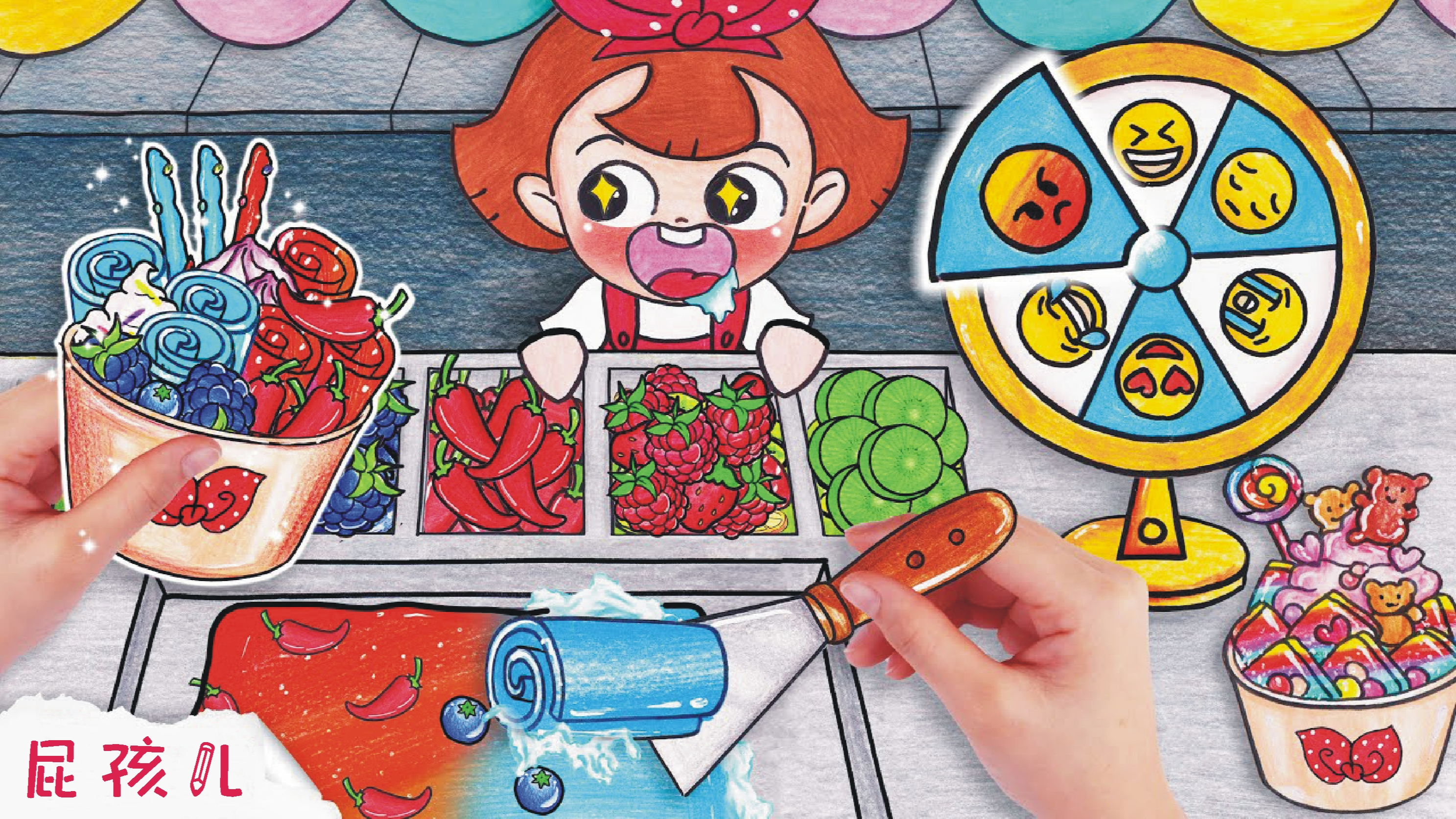 定格动画 美味的冰淇淋盲盒 美食售卖车 创意趣味动漫