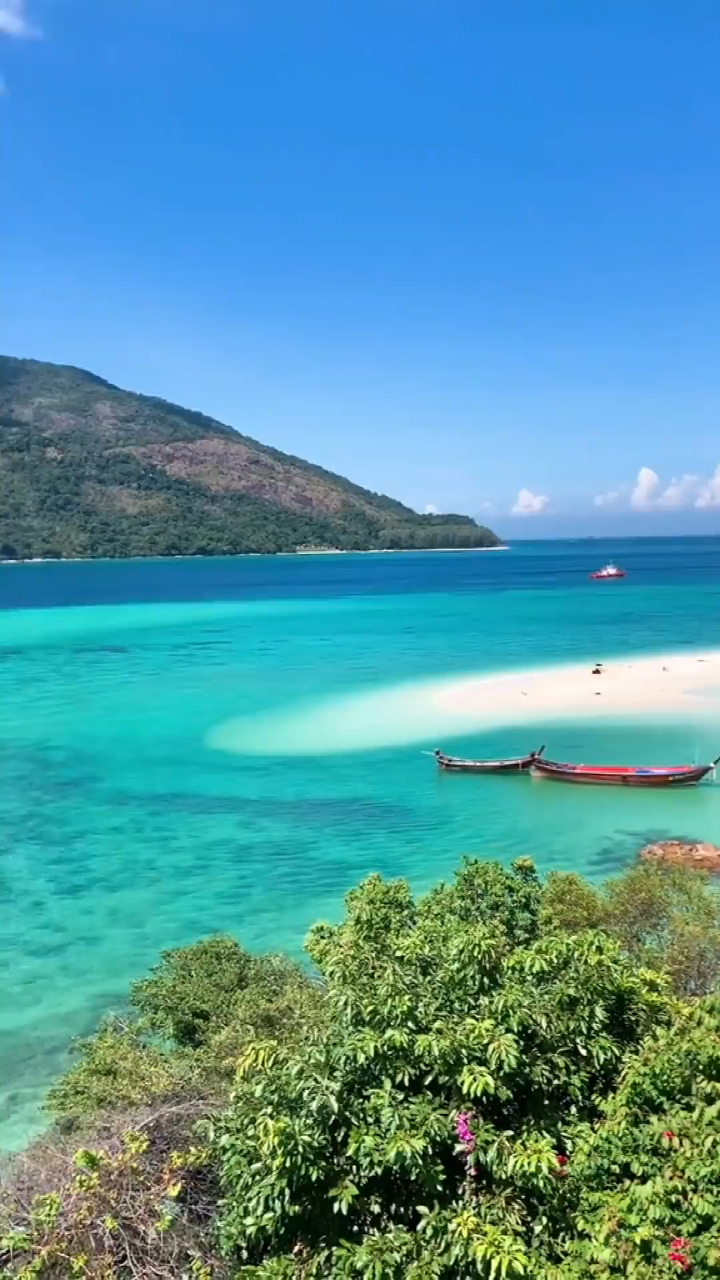 美丽的沙滩,大自然的景色,美不胜收