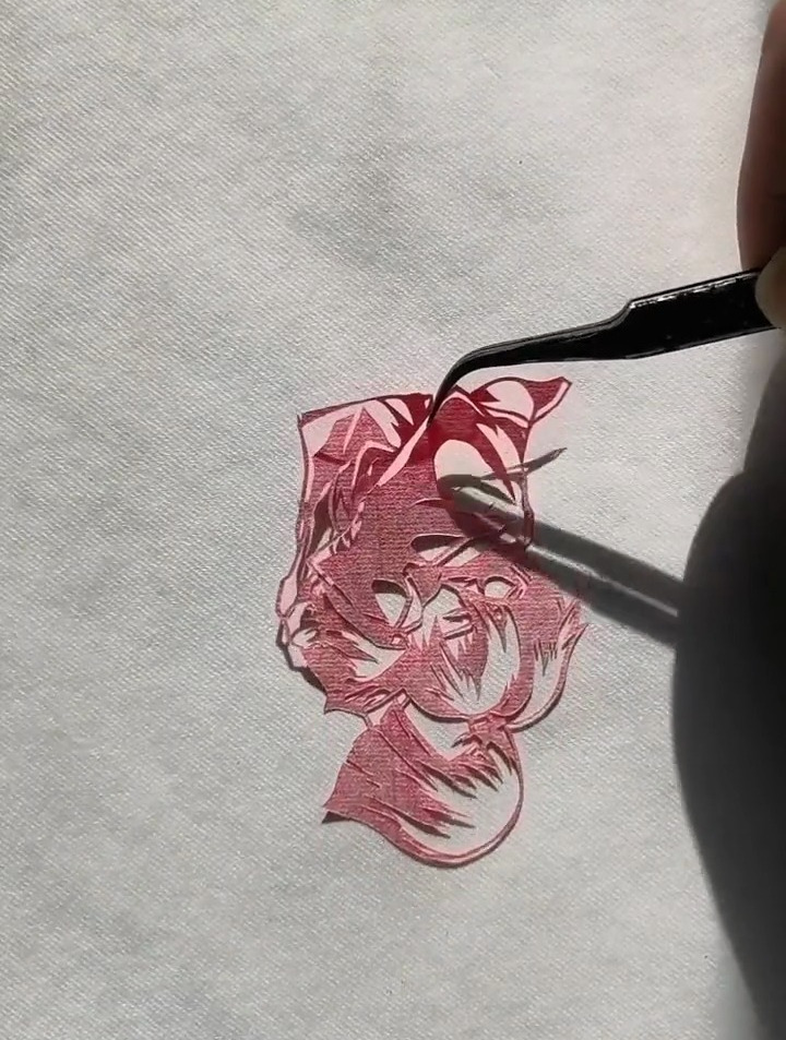 影子 剪纸的影子 剪纸 祈福