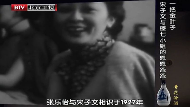 1927年33岁的宋子文和张乐怡结婚对此盛爱颐并不知情