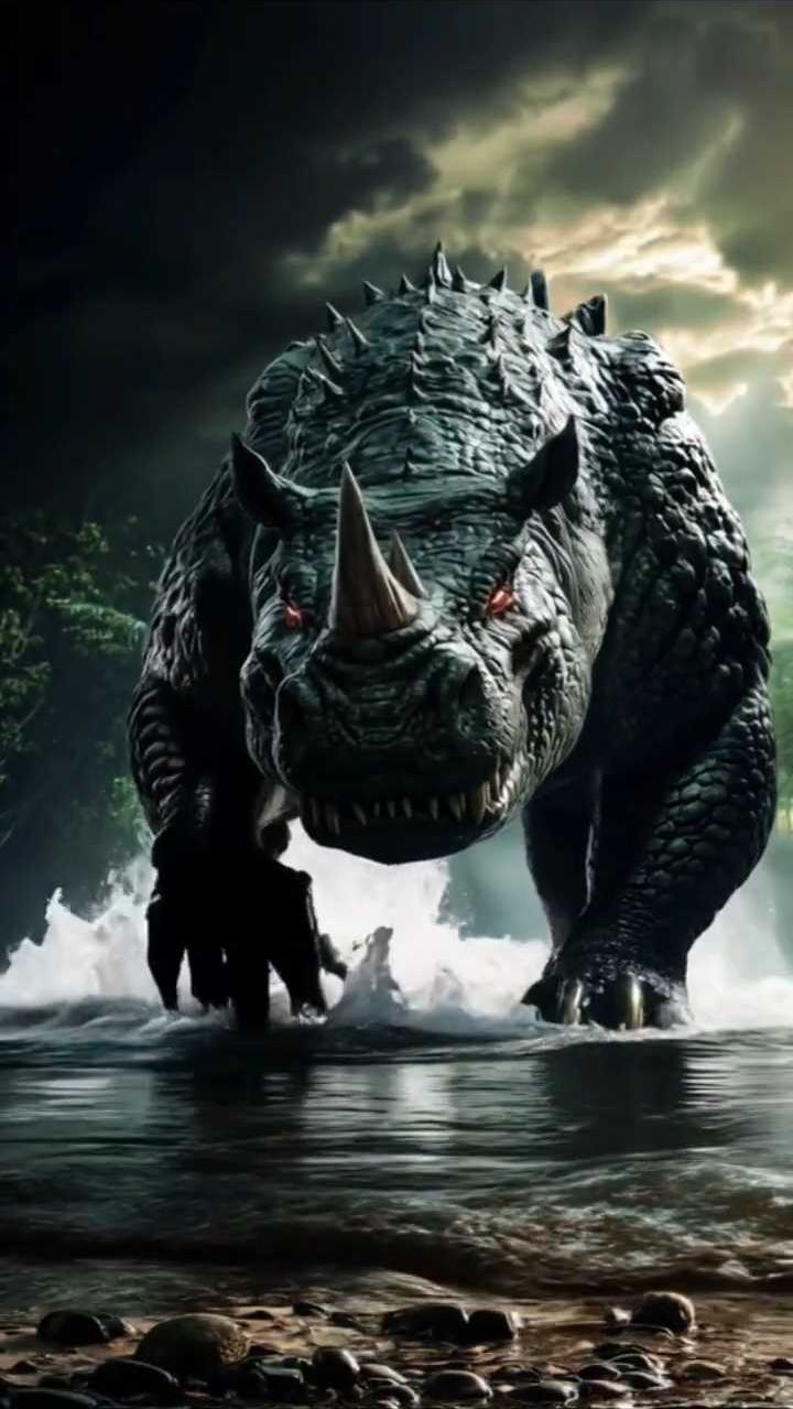 动物融合创意,犀牛恶魔,震撼来袭