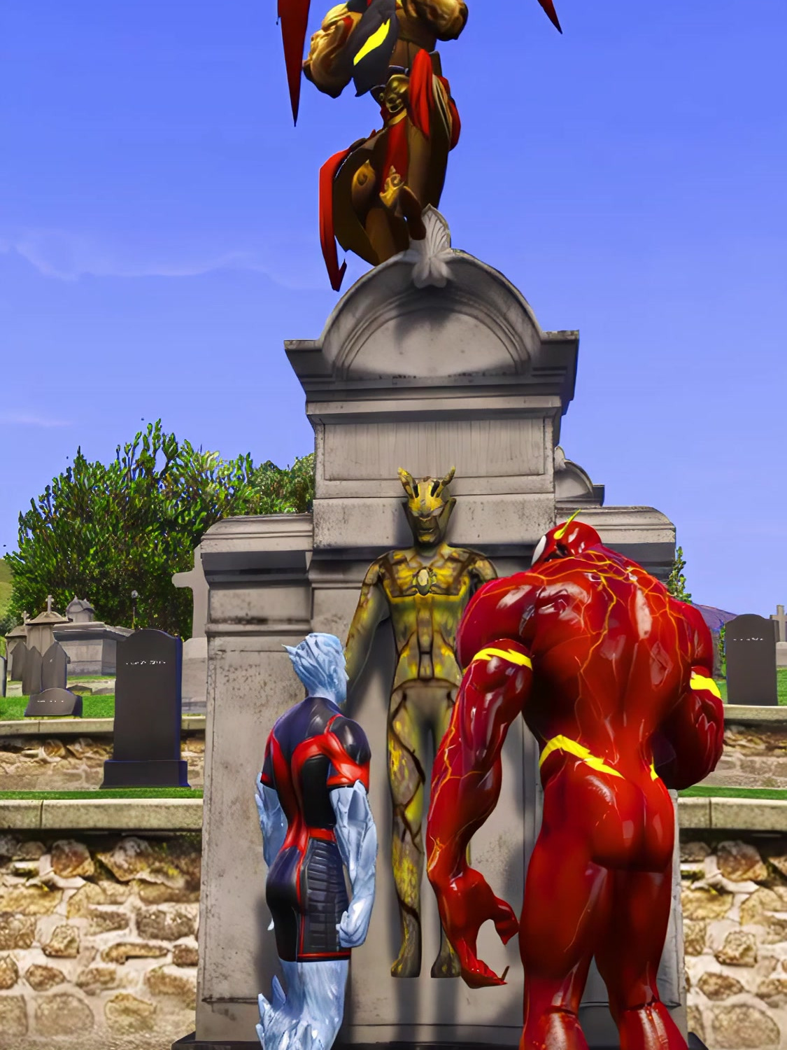 赛罗奥特曼化成石像,贝利亚居然还不放过