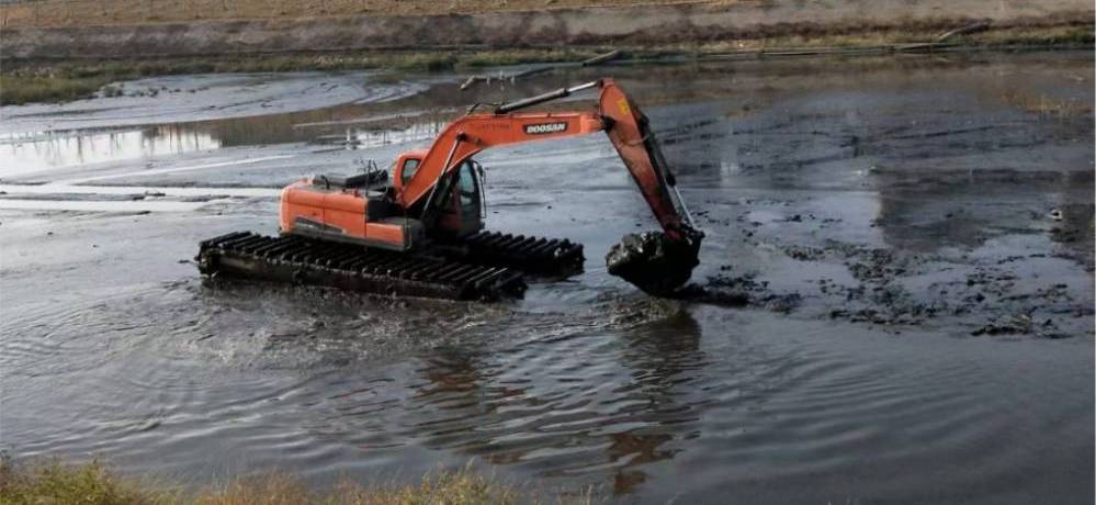 河道清淤水上挖掘机出租
