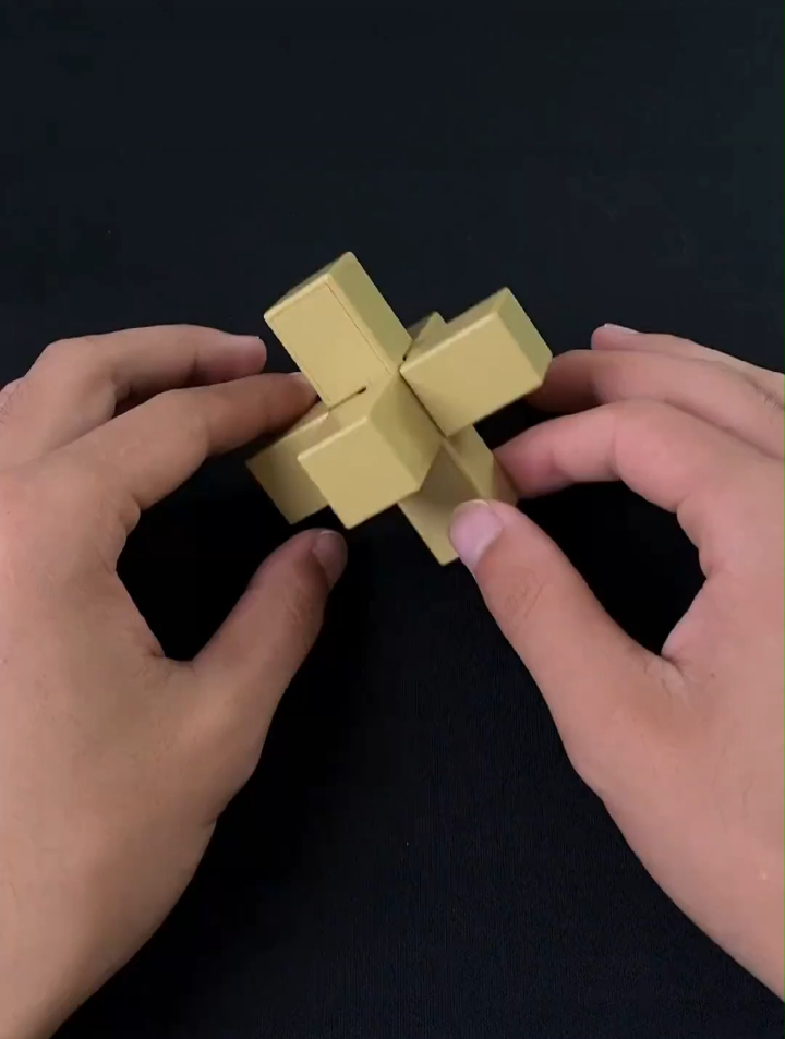 鲁班锁之好汉锁拆解,不会玩的收藏起来,快带自家宝贝一起玩