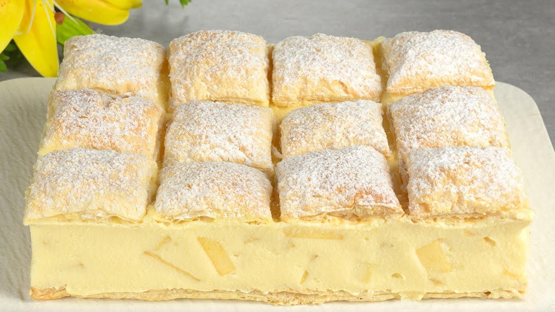 你每天都会想吃这个蛋糕。简单又美味!拿破仑蛋糕