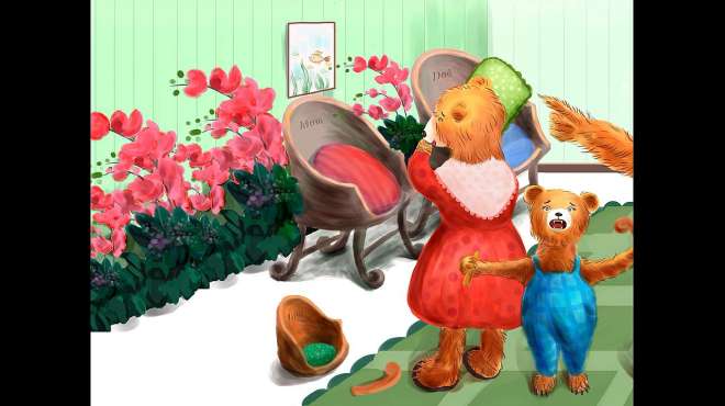 [图]经典幼儿睡前绘本故事：Goldilocks and the Three Bears