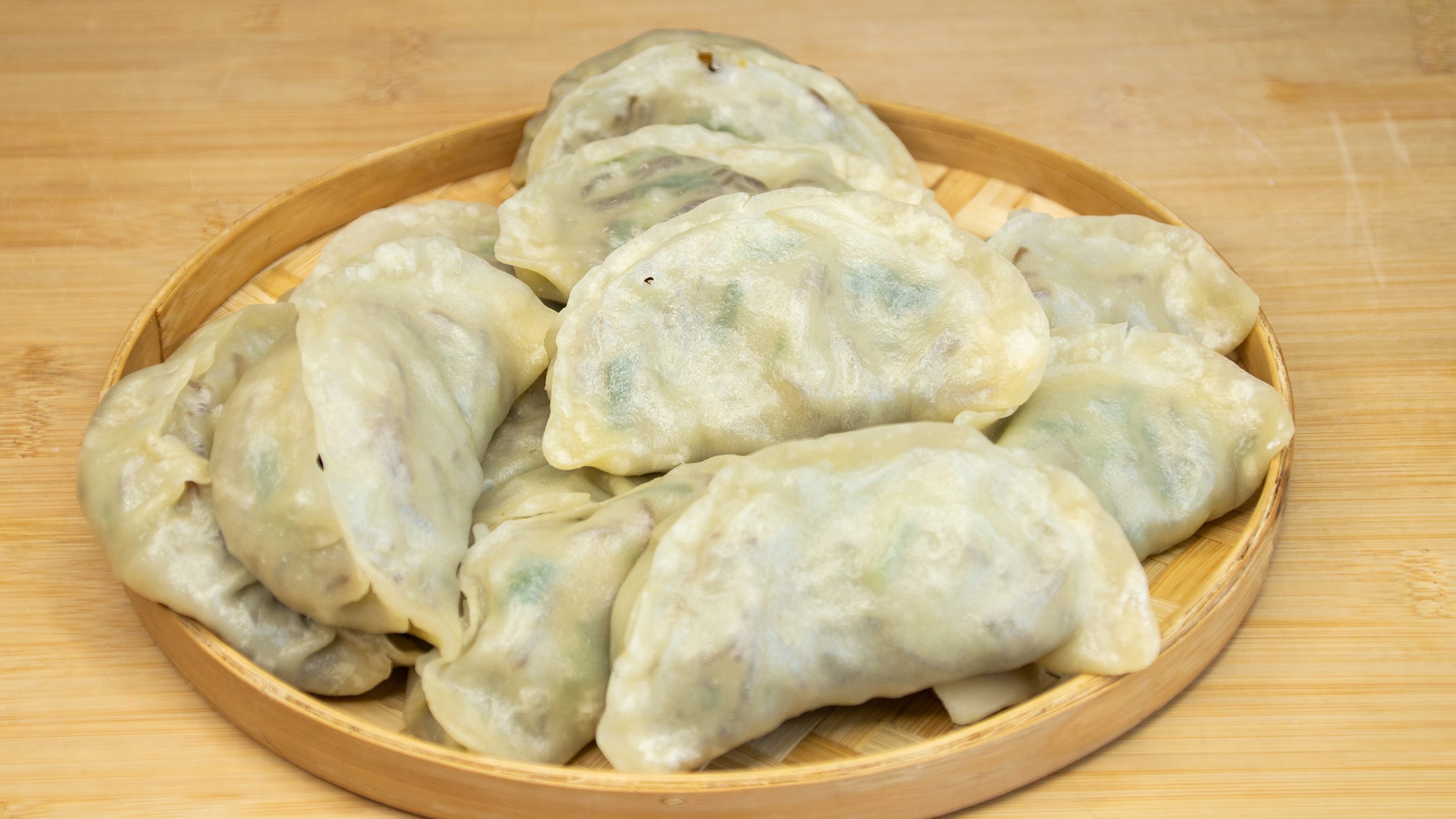 早餐店排队吃的烫面包子做法，配方教程免费送，薄如蝉翼馅料鲜香