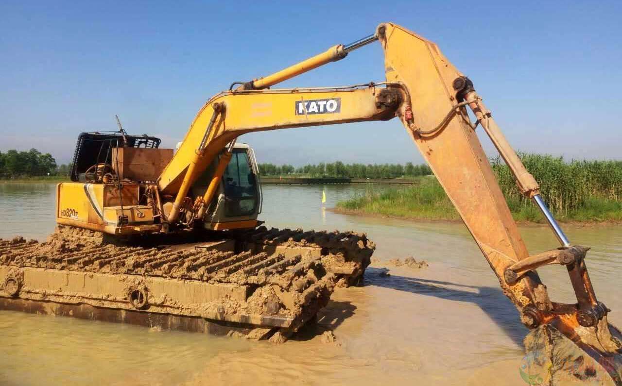 水上浮船挖掘机出租