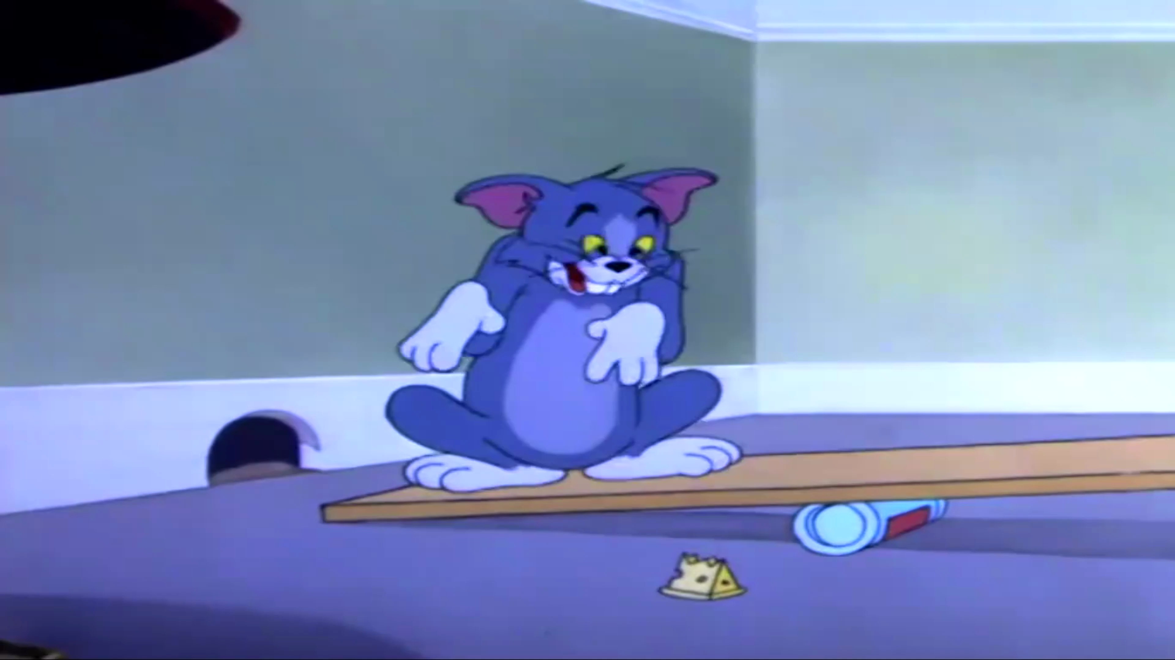 猫和老鼠:汤姆就想吃奶酪,真是可爱,这下都不捉老鼠了