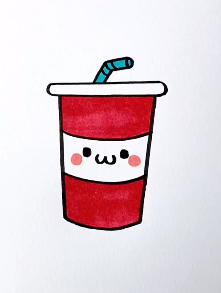 教你画可乐,画画教程,简笔画-度小视